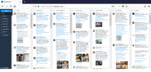 MissE. 2018. Tweet deck with search record.